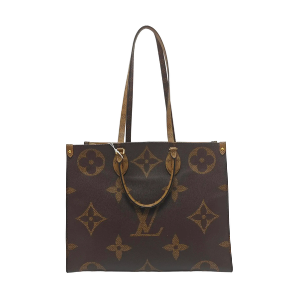 Authenticated pre-owned  Onthego GM Monogram Coated Canvas Brown - Shoulder Bag at Looply