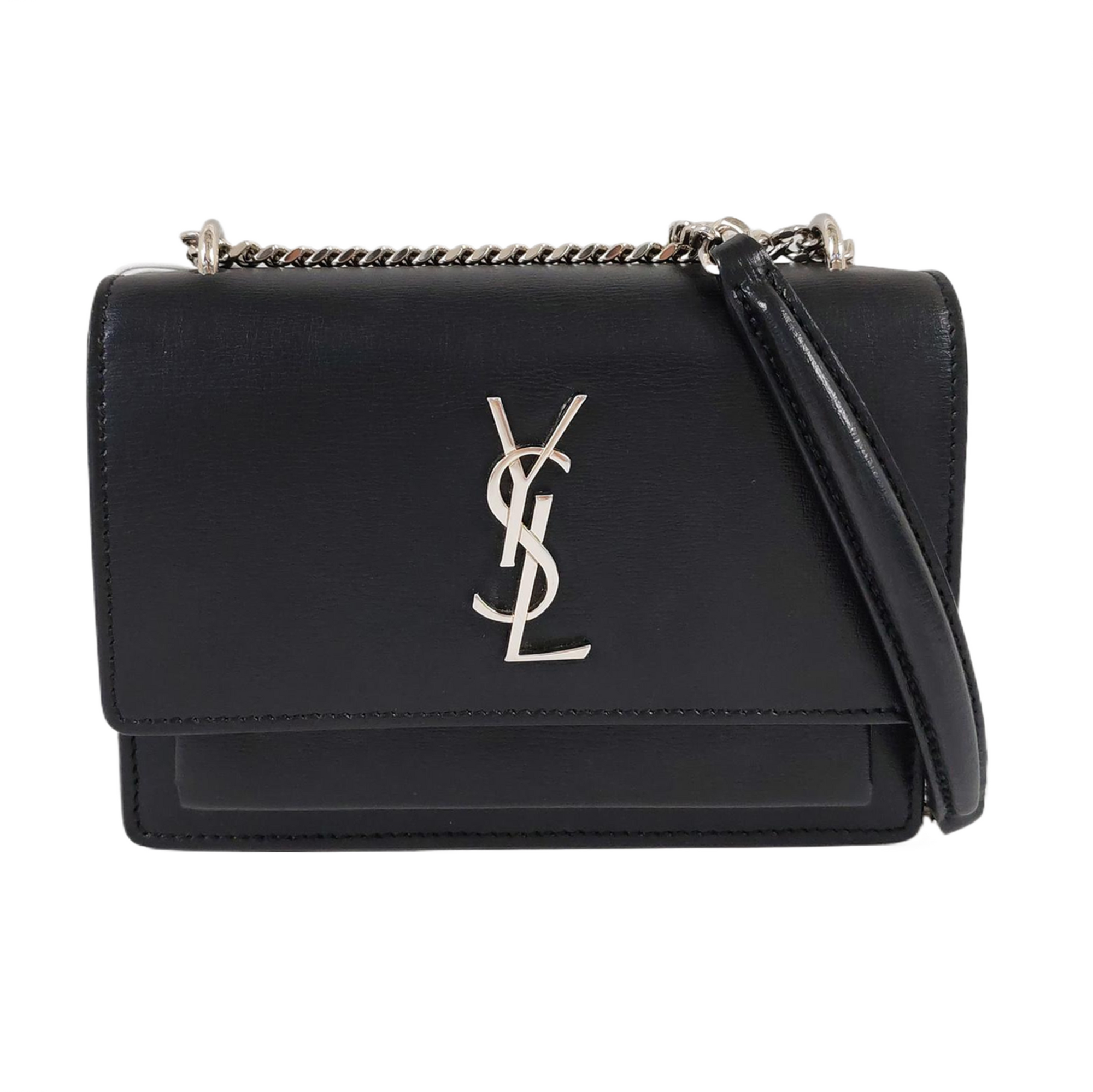 Authenticated pre-owned  Sunset Calfskin Black - Handbags at Looply