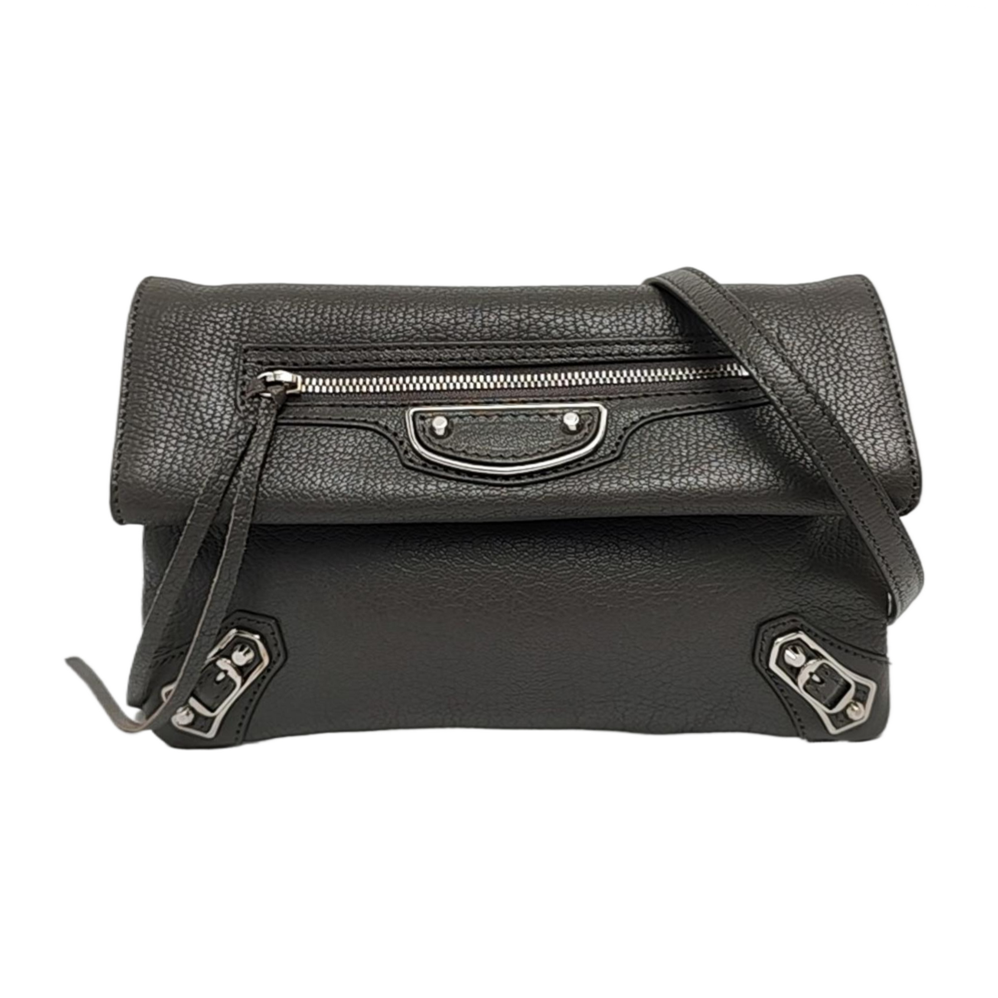 Authenticated pre-owned  Classic Metallic Edge City Lambskin Gray - Shoulder Bag at Looply