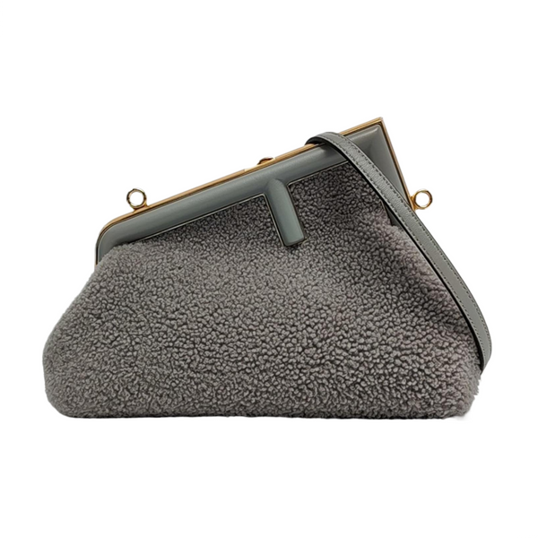 Authenticated pre-owned  First Small Sheepskin Gray - Handbags at Looply