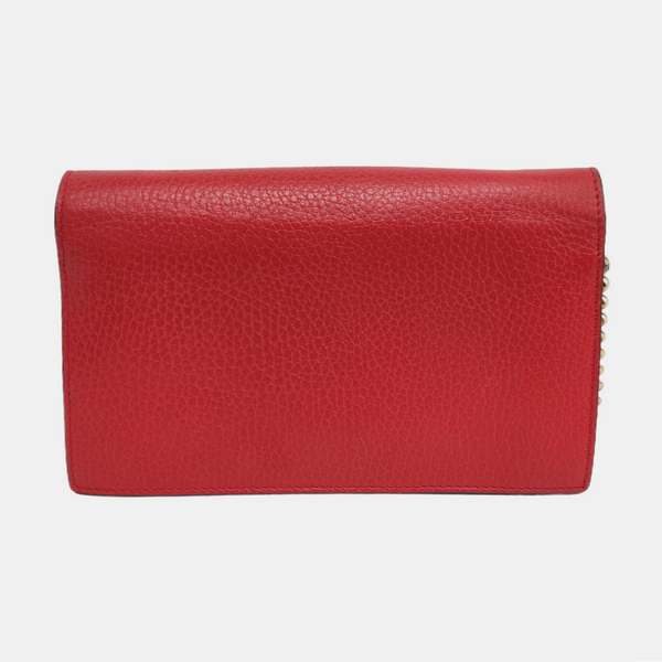 Authenticated pre-owned  Interlocking G Calfskin Red - Handbags at Looply