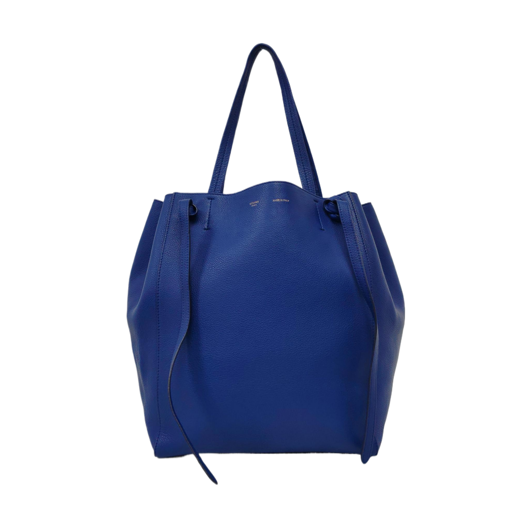 Authenticated pre-owned  Cabas Phantom Small Calfskin Blue - Top Handle Bag at Looply