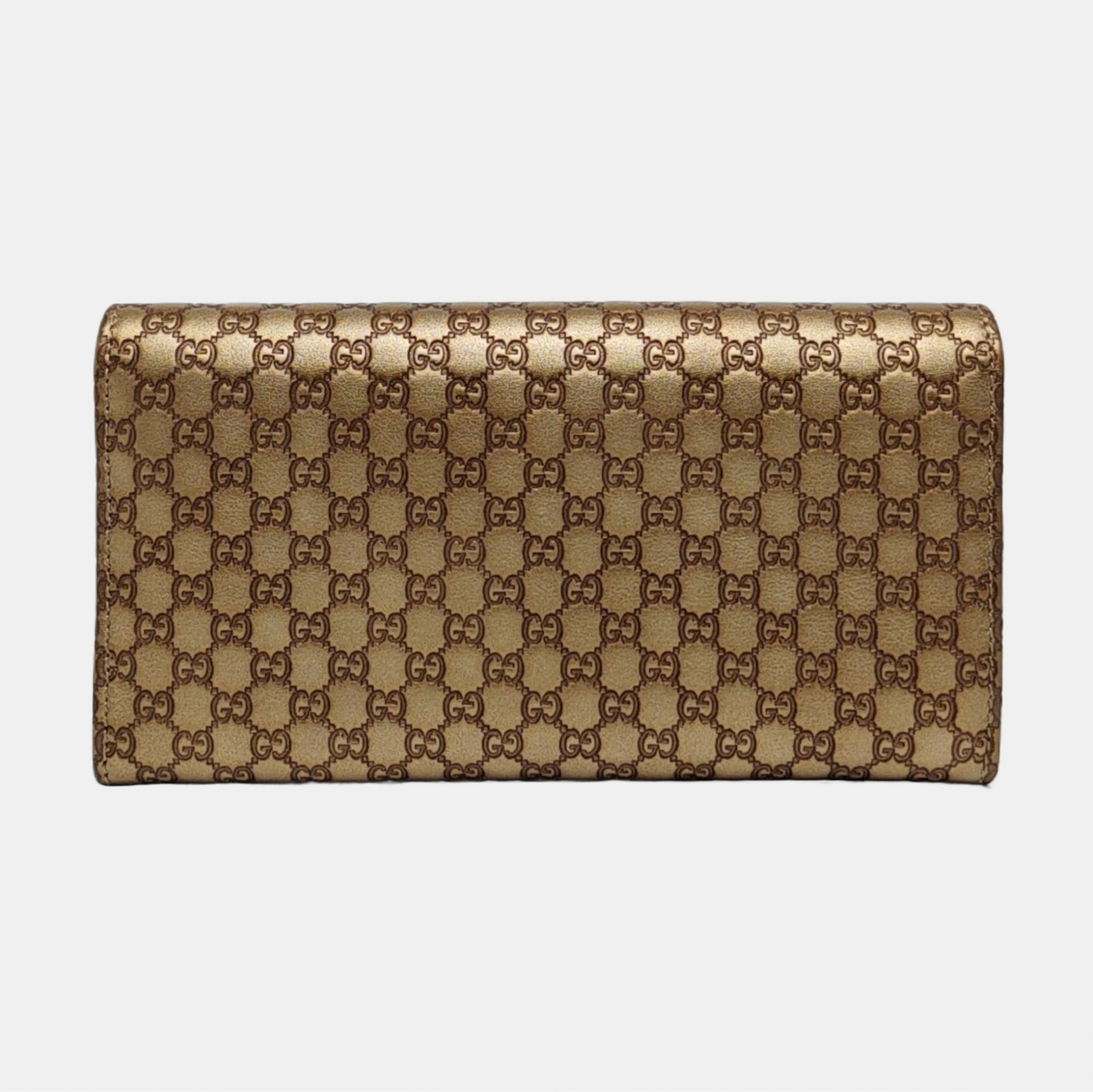 Authenticated pre-owned  Microguccissima Monogram Calfskin Brown Wallet - Wallet at Looply