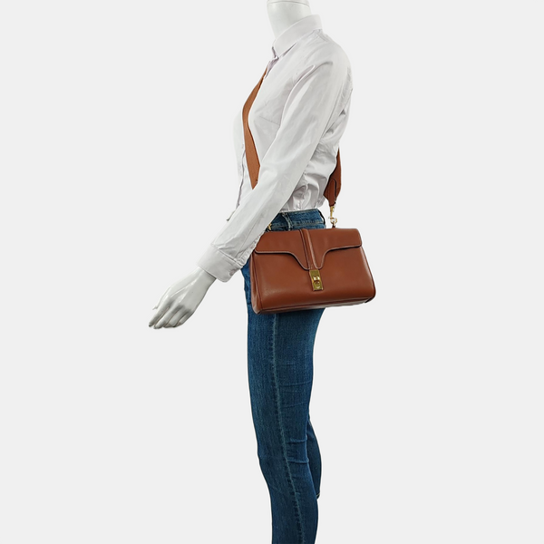 Authenticated pre-owned  16 Small Calfskin Brown - Handbags at Looply