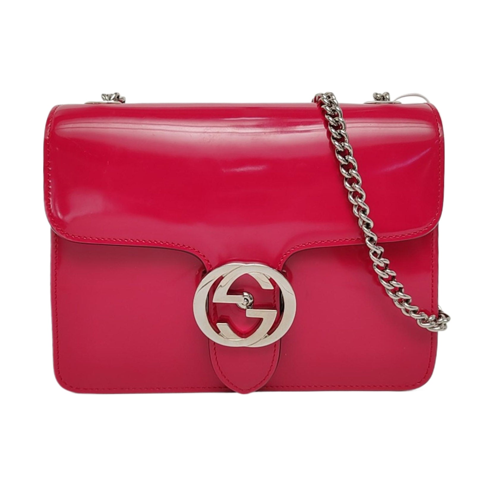 Authenticated pre-owned  Interlocking G Small Calfskin Pink - Shoulder Bag at Looply