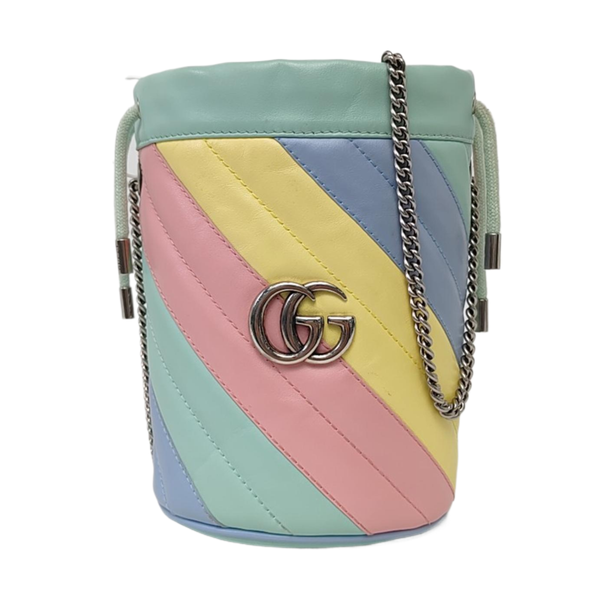 Authenticated pre-owned  GG Marmont Mini Calfskin Multicolor - Shoulder Bag at Looply