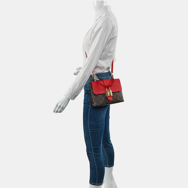 Authenticated pre-owned  Locky BB Monogram Coated Canvas Red - Shoulder Bag at Looply