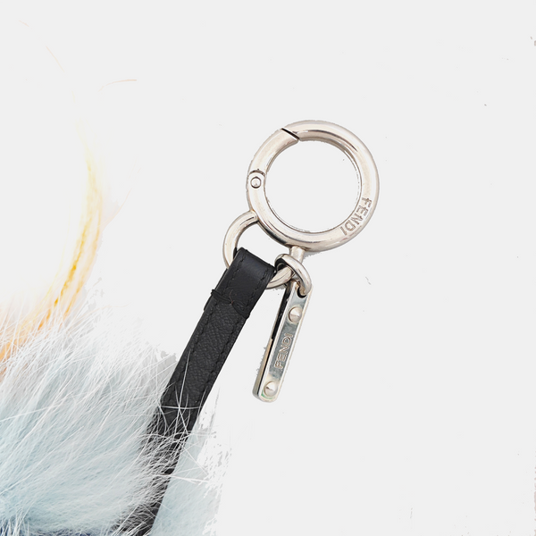 Fur Bag Charm Blue