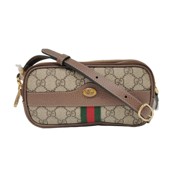 Authenticated pre-owned  Ophidia Monogram Coated Canvas Beige - Shoulder Bag at Looply