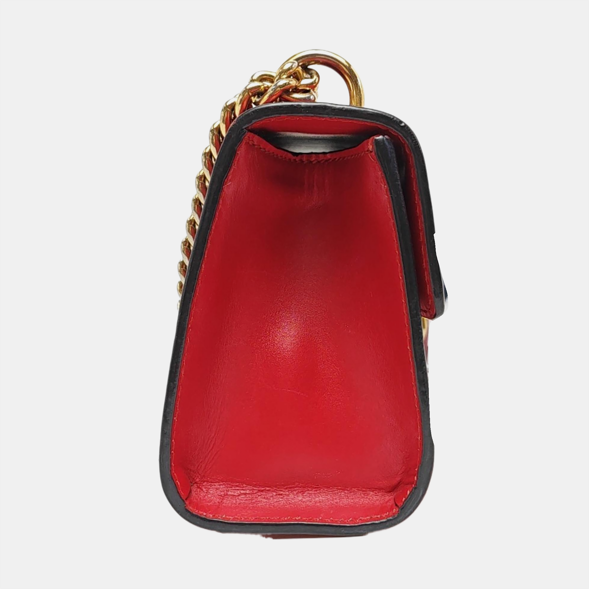Authenticated pre-owned  Padlock Small Monogram Calfskin Red - Crossbody Bag at Looply