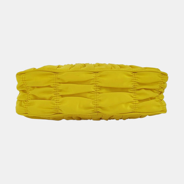 Authenticated pre-owned  Re-edition2005 Mini Nylon Yellow - Top Handle Bag at Looply