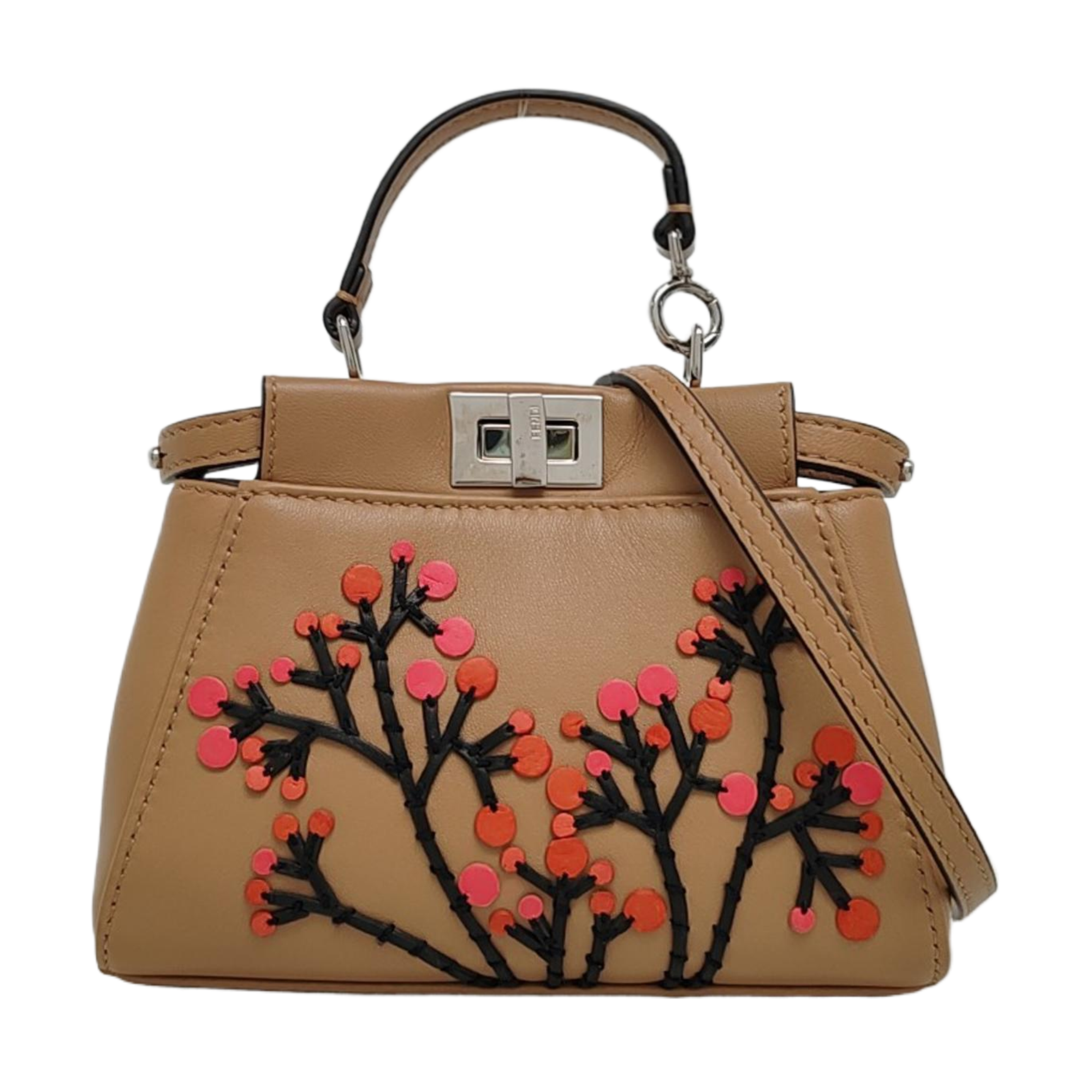 Authenticated pre-owned  Peekaboo Lambskin Beige - Shoulder Bag at Looply