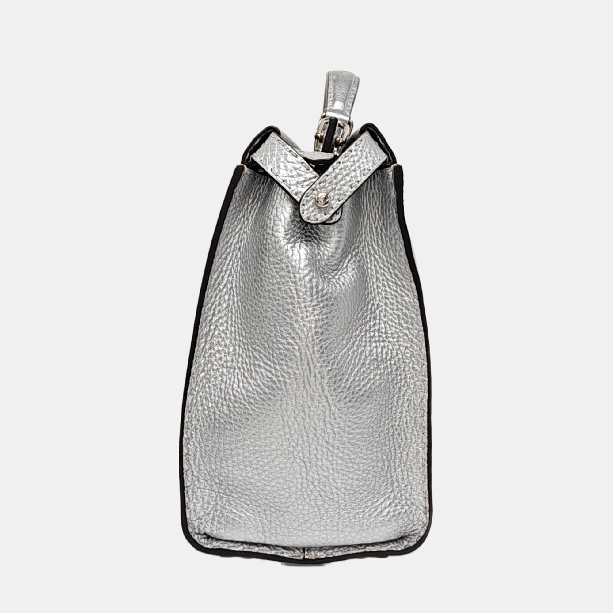 Authenticated pre-owned  Peekaboo Calfskin Silver - Shoulder Bag at Looply