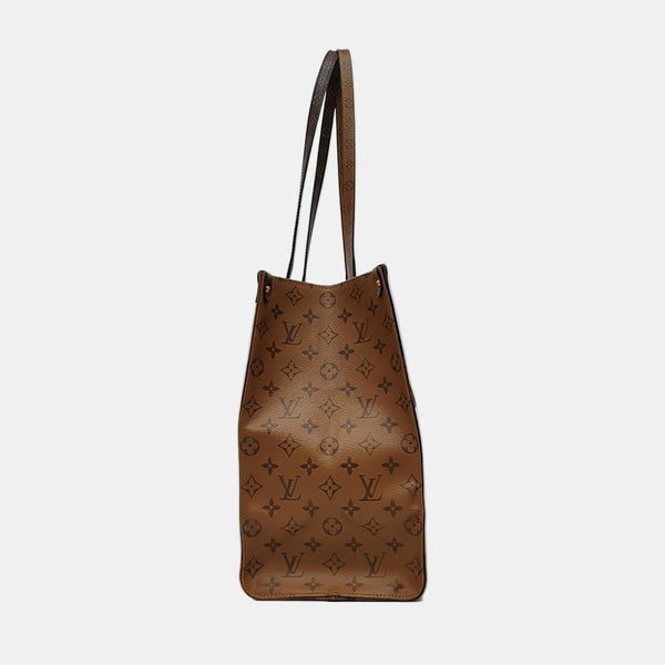 Authenticated pre-owned  Onthego GM Monogram Coated Canvas Brown - Shoulder Bag at Looply