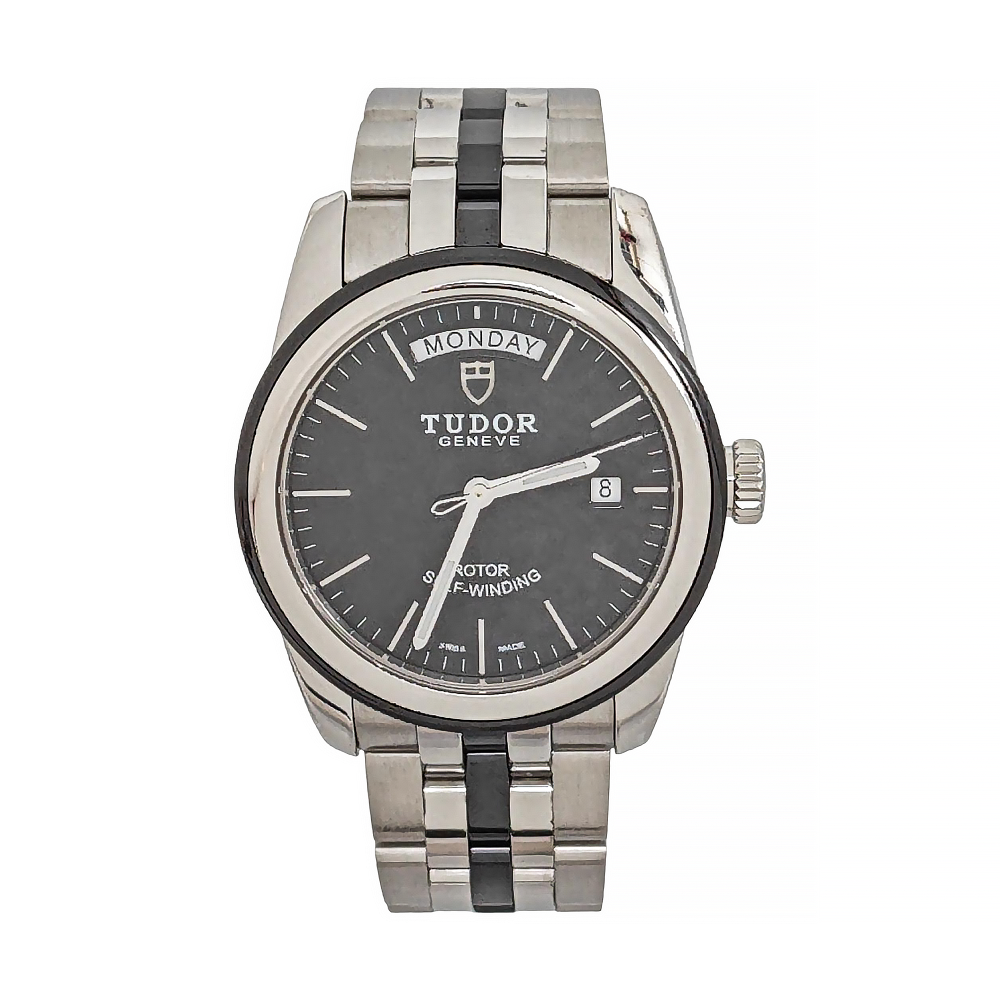Glamour Date 39mm Black Automatic Watch