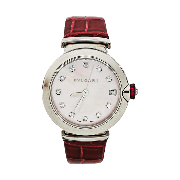 LVCEA 33mm Pink Automatic Watch