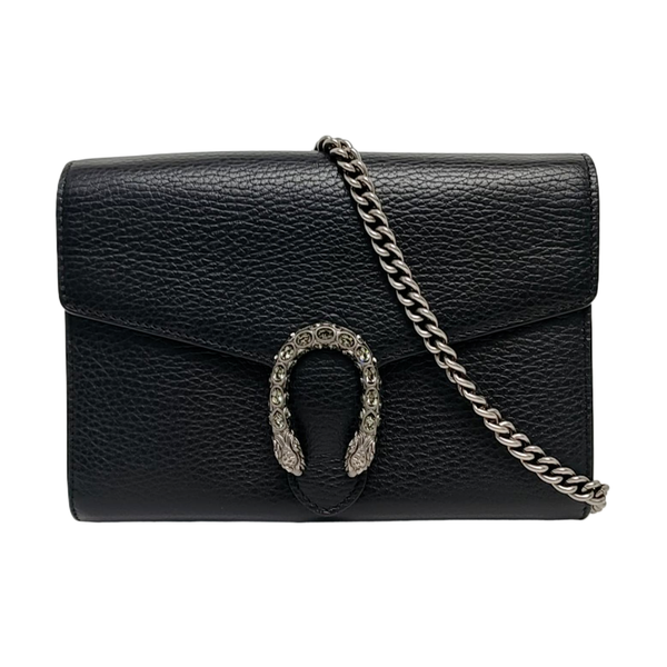 Authenticated pre-owned  Dionysus Super Mini Calfskin Black - Crossbody Bag at Looply