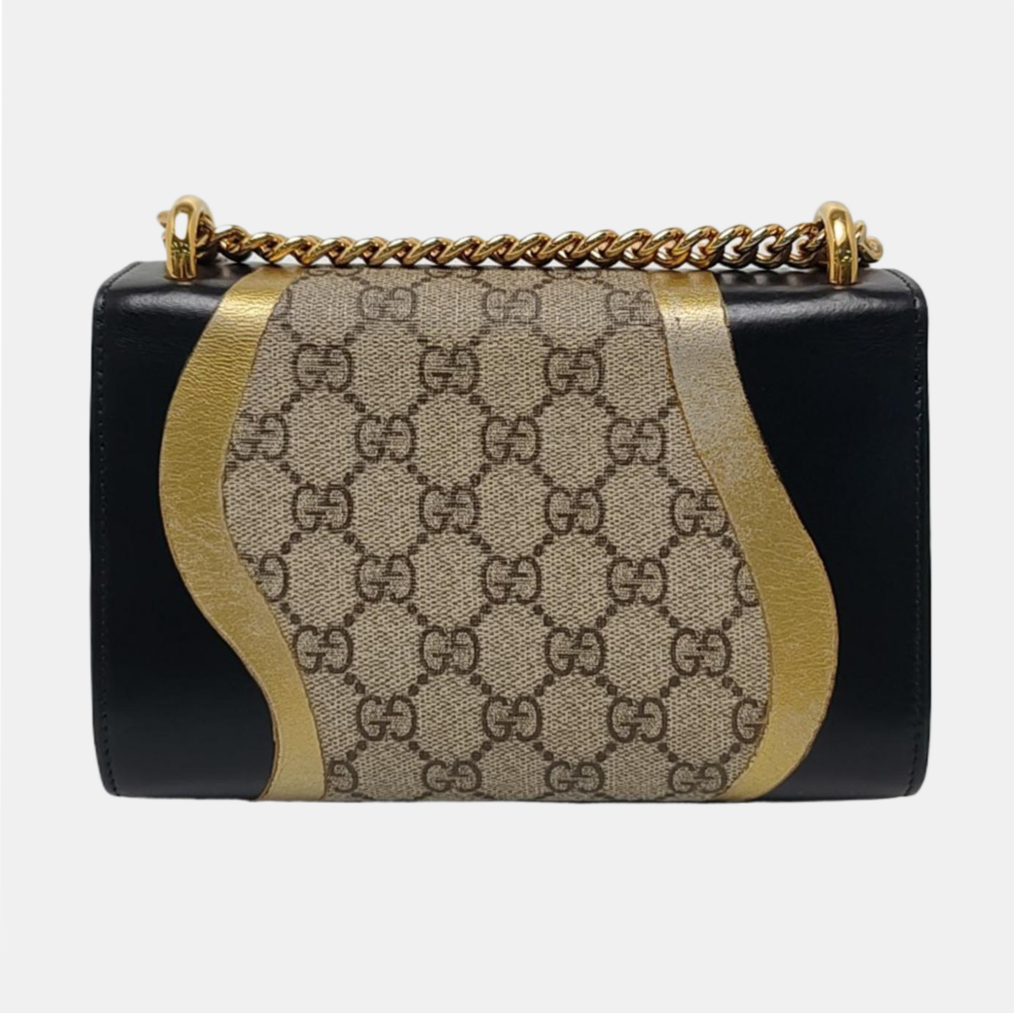 Authenticated pre-owned  Padlock Small Monogram Coated Canvas Beige - Shoulder Bag at Looply