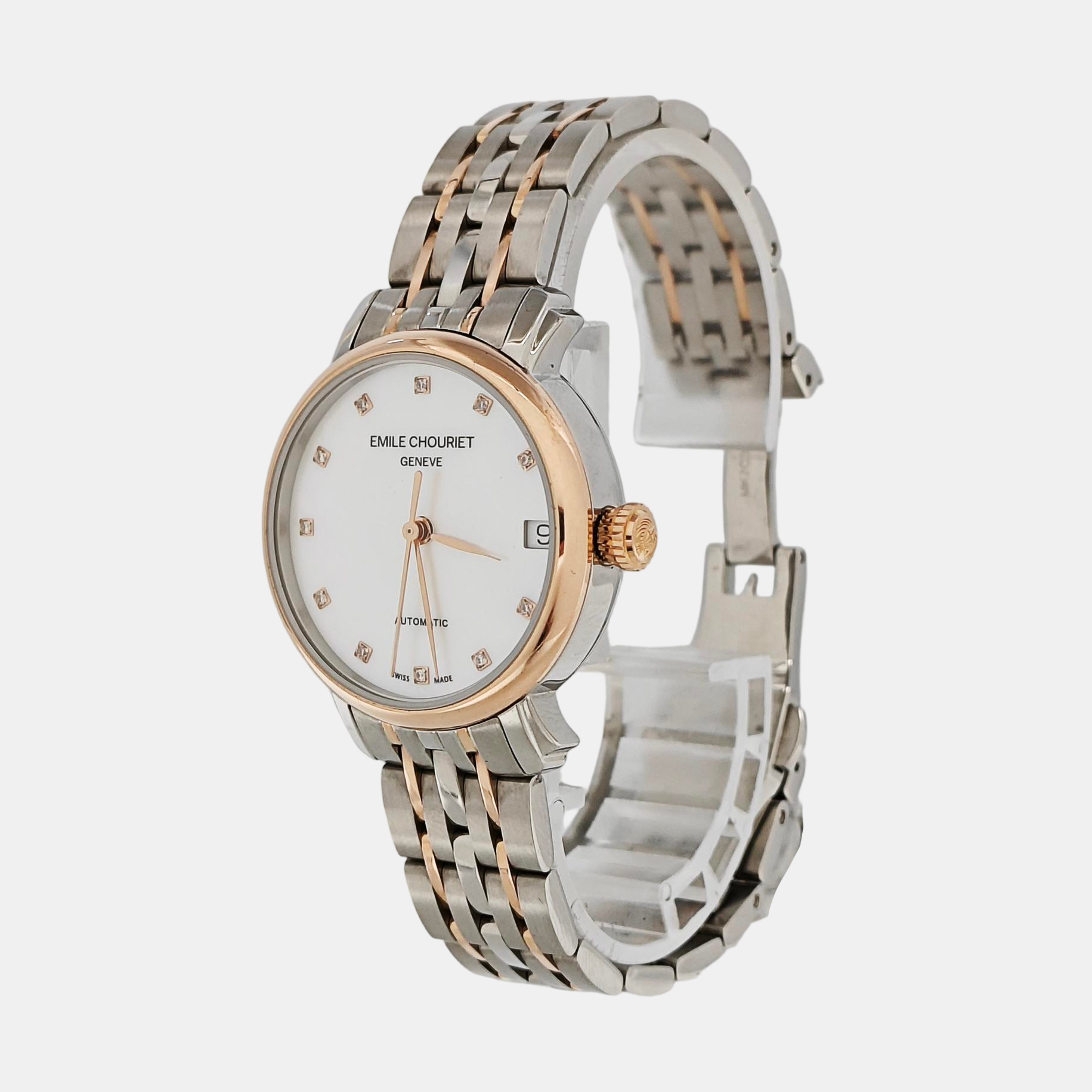 Leman 30mm White Automatic Watch