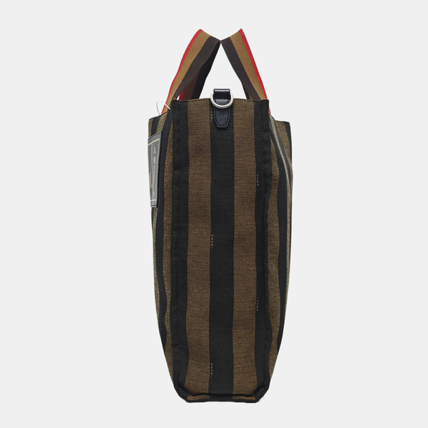 Canvas Top Handle Bag Brown