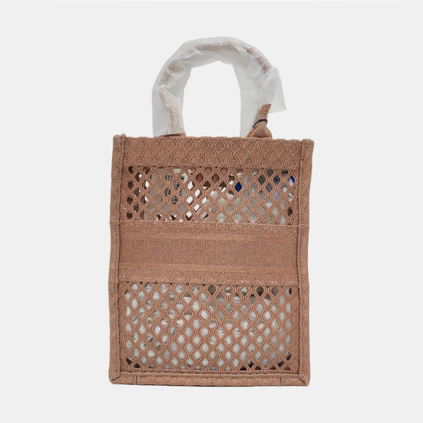 Authenticated pre-owned  Book Tote Mesh Pink - Top Handle Bag at Looply