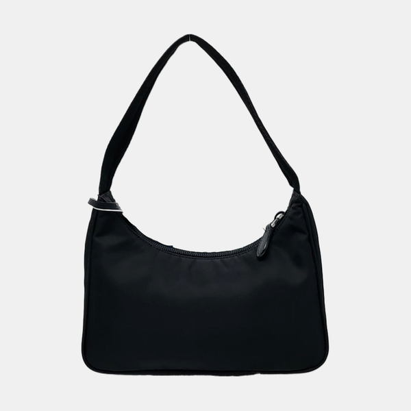 Authenticated pre-owned  Re-edition2000 Mini Nylon Black - Top Handle Bag at Looply