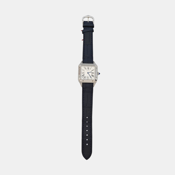 Santos-Dumont 27.5mm Silver Quartz Watch