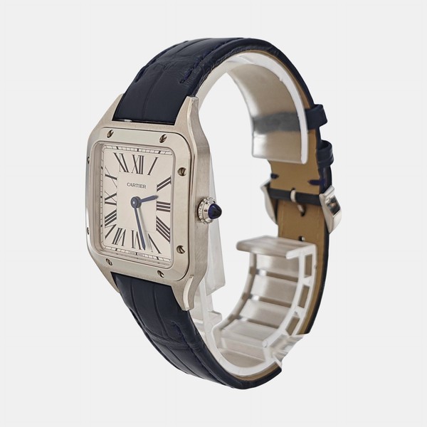 Santos-Dumont 27.5mm Silver Quartz Watch