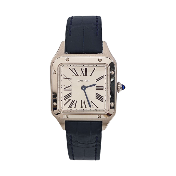 Santos-Dumont 27.5mm Silver Quartz Watch