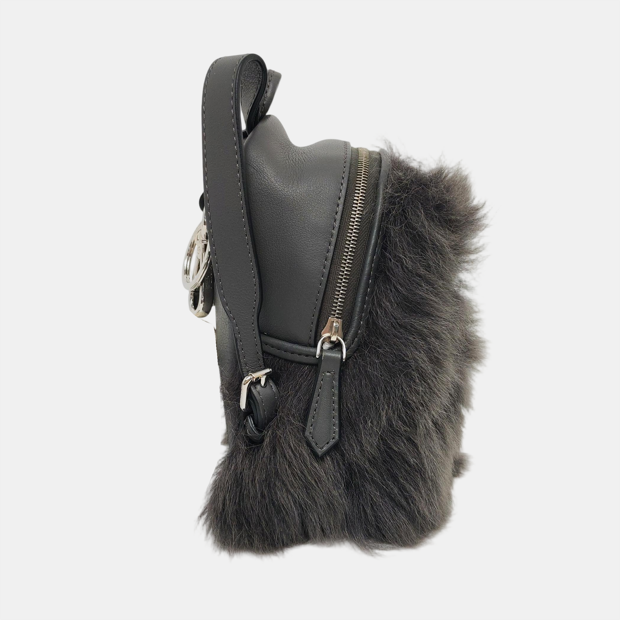 Authenticated pre-owned  Monster Calfskin Gray - Clutch at Looply