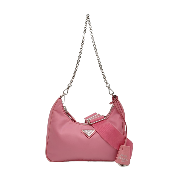 Authenticated pre-owned  Re-edition2005 Mini Nylon Pink - Shoulder Bag at Looply