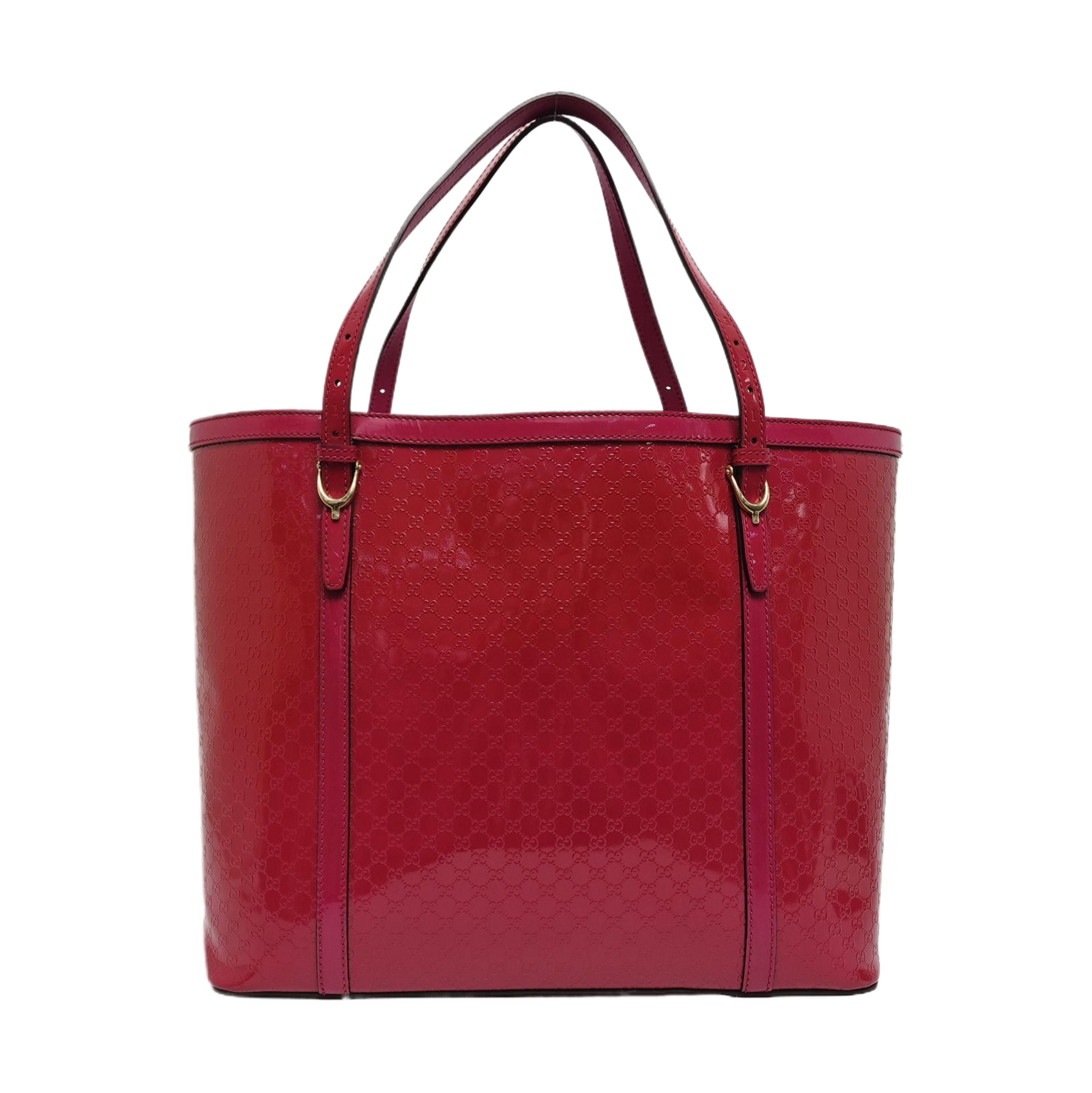 Authenticated pre-owned  Microguccissima Monogram Patent Leather Pink - Shoulder Bag at Looply
