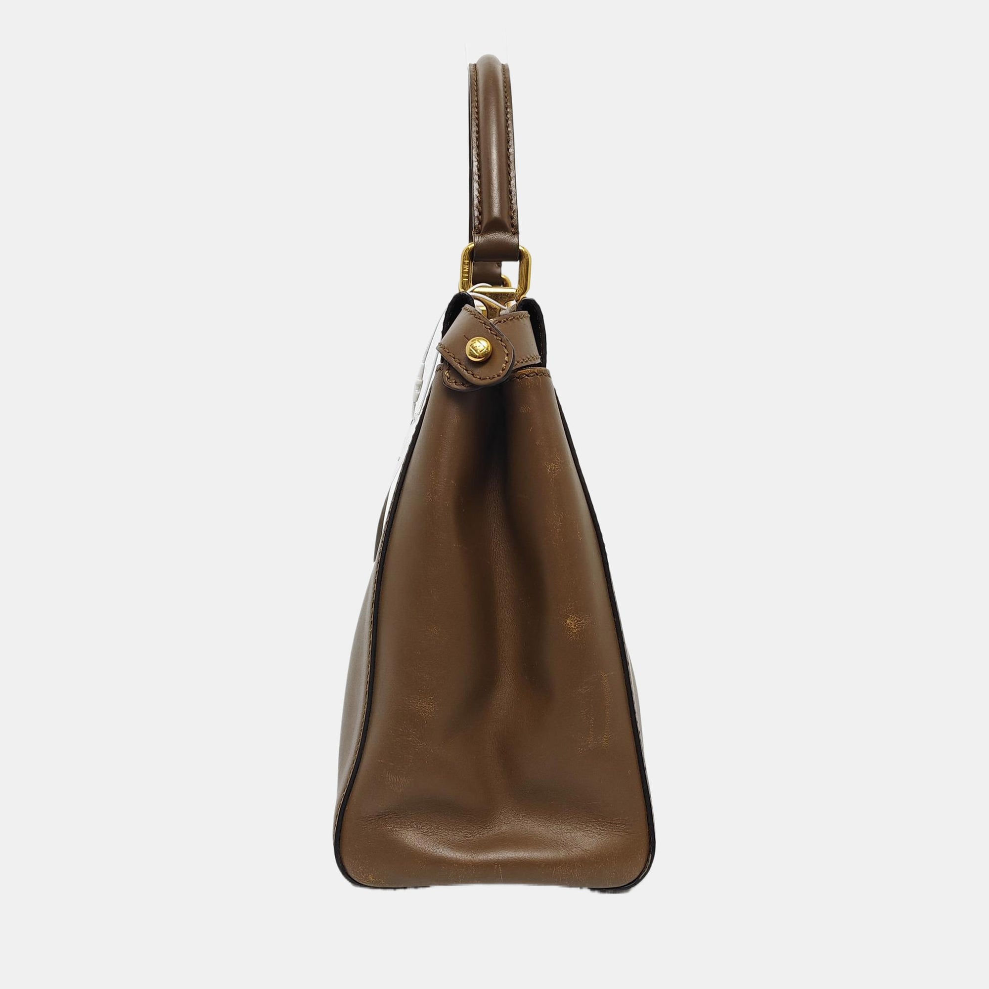 Authenticated pre-owned  Peekaboo Small Calfskin Brown - Shoulder Bag at Looply