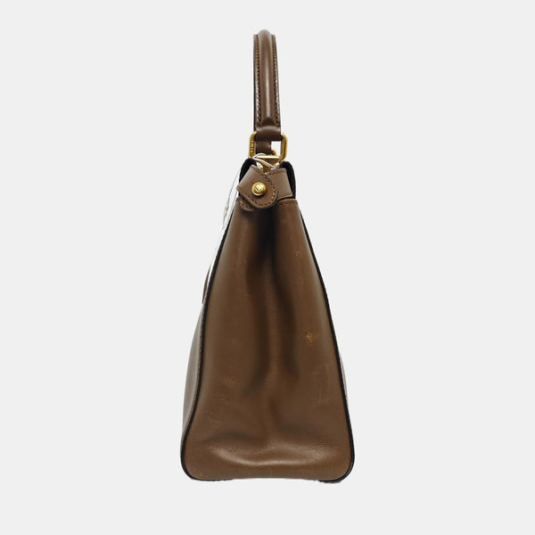 Authenticated pre-owned  Peekaboo Small Calfskin Brown - Shoulder Bag at Looply