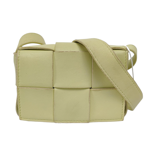 Authenticated pre-owned  Cassette Small Lambskin Yellow - Shoulder Bag at Looply