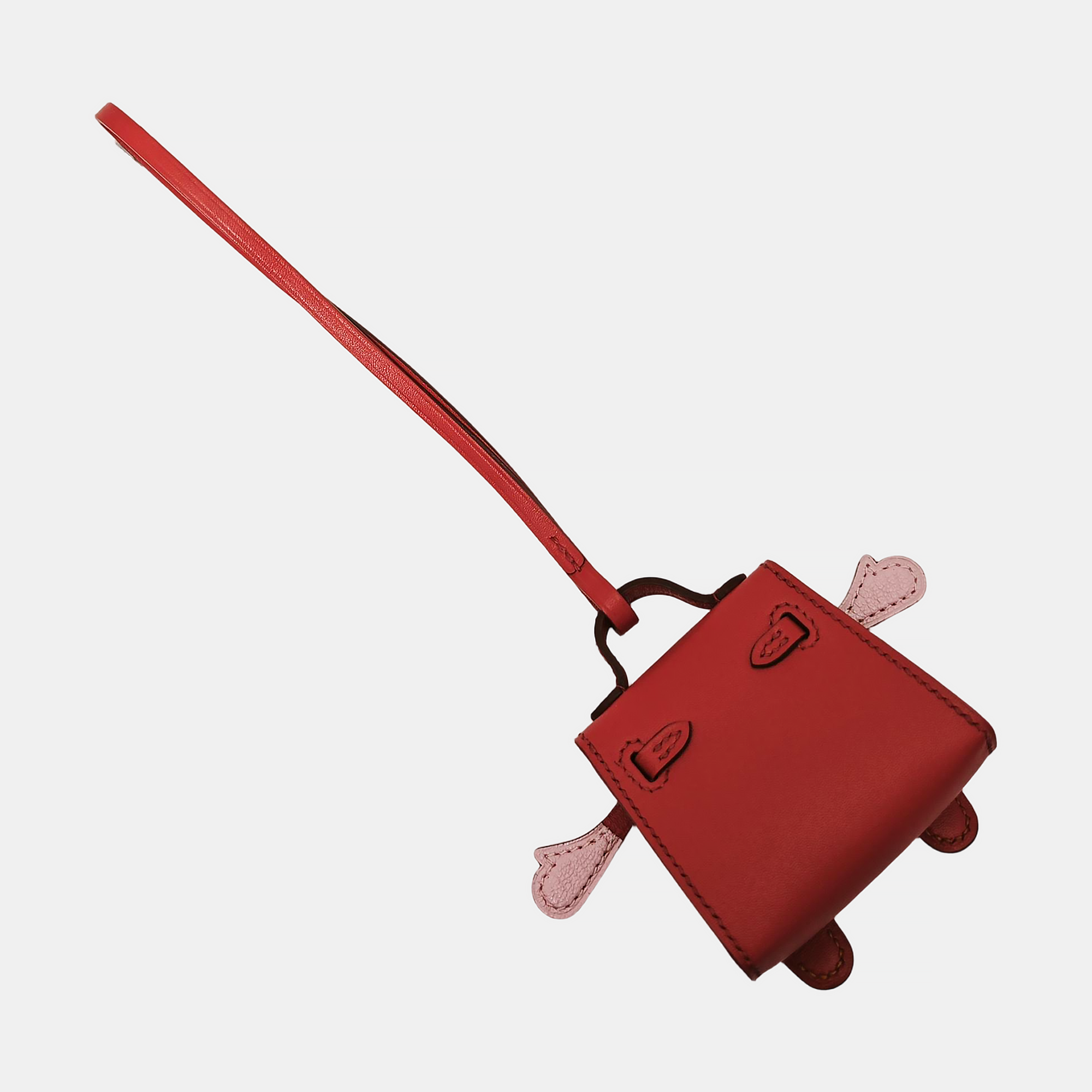 Authenticated pre-owned  Leather Red Bag Charm - Bag Charm at Looply