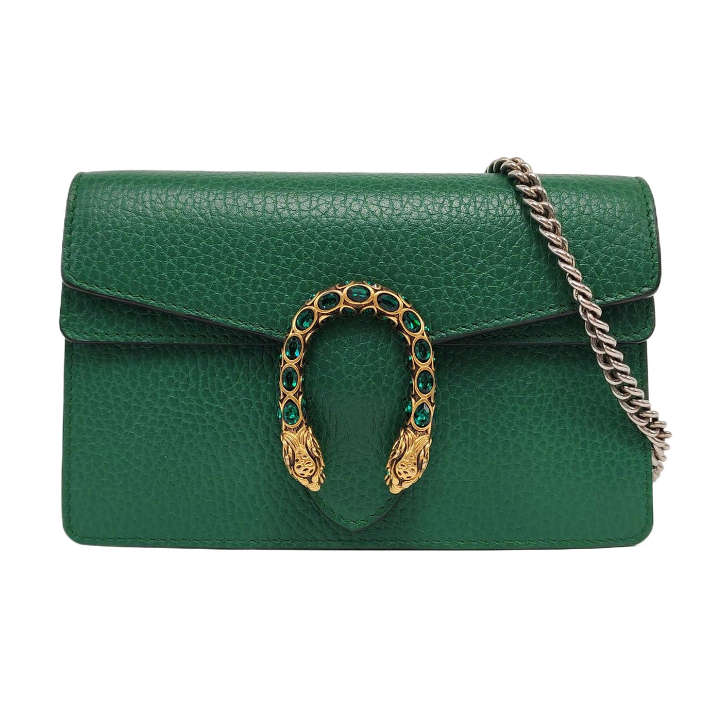 Authenticated pre-owned  Dionysus Super Mini Calfskin Green - Crossbody Bag at Looply