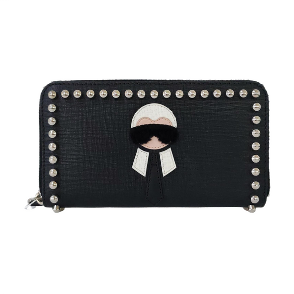Authenticated pre-owned  Karlito Calfskin Black Wallet - Wallet at Looply