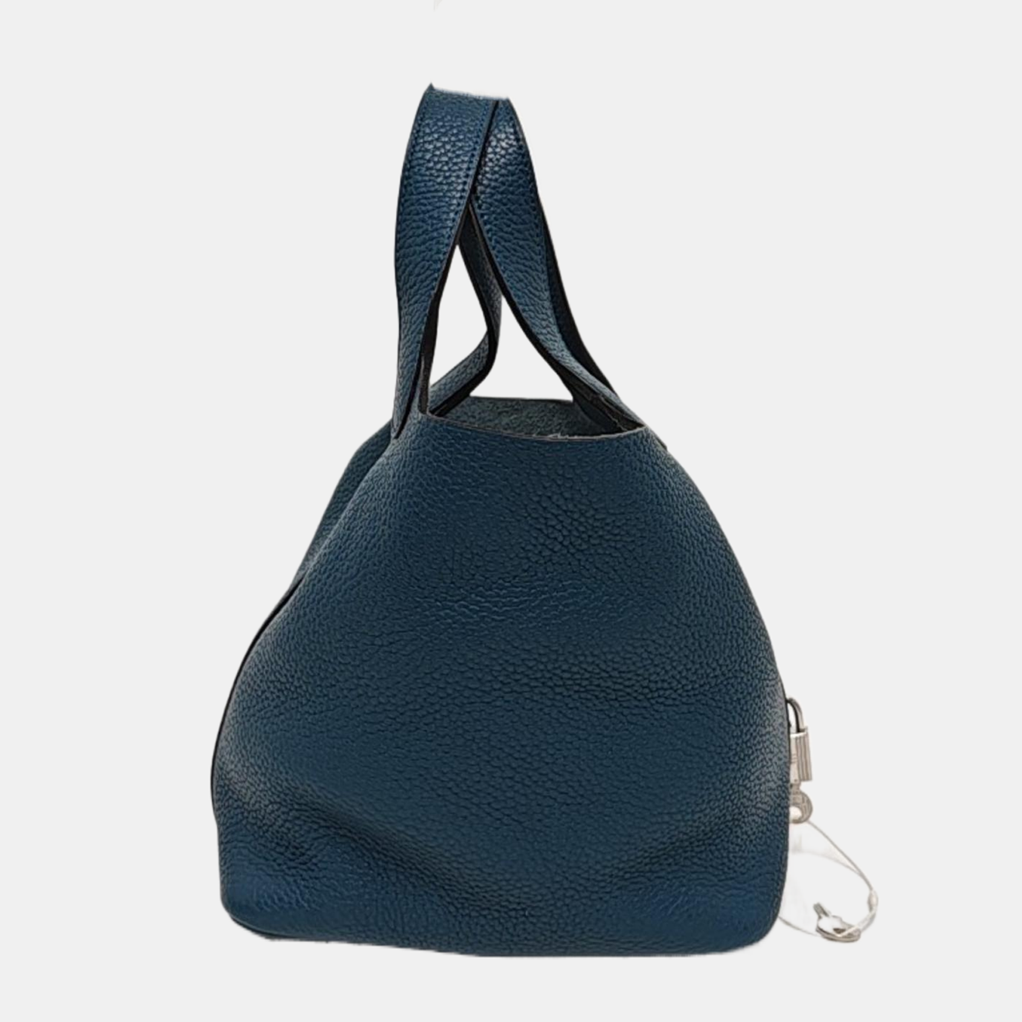 Authenticated pre-owned  Picotin Lock 18 Clemence Blue - Top Handle Bag at Looply