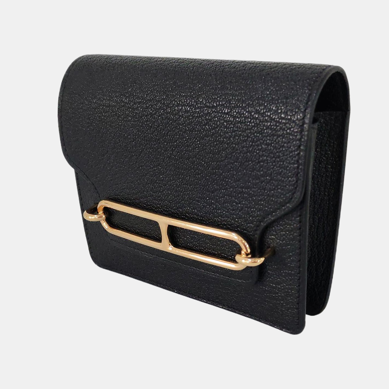 Authenticated pre-owned  Roulis Slim Chèvre Mysore Black Wallet - Wallet at Looply