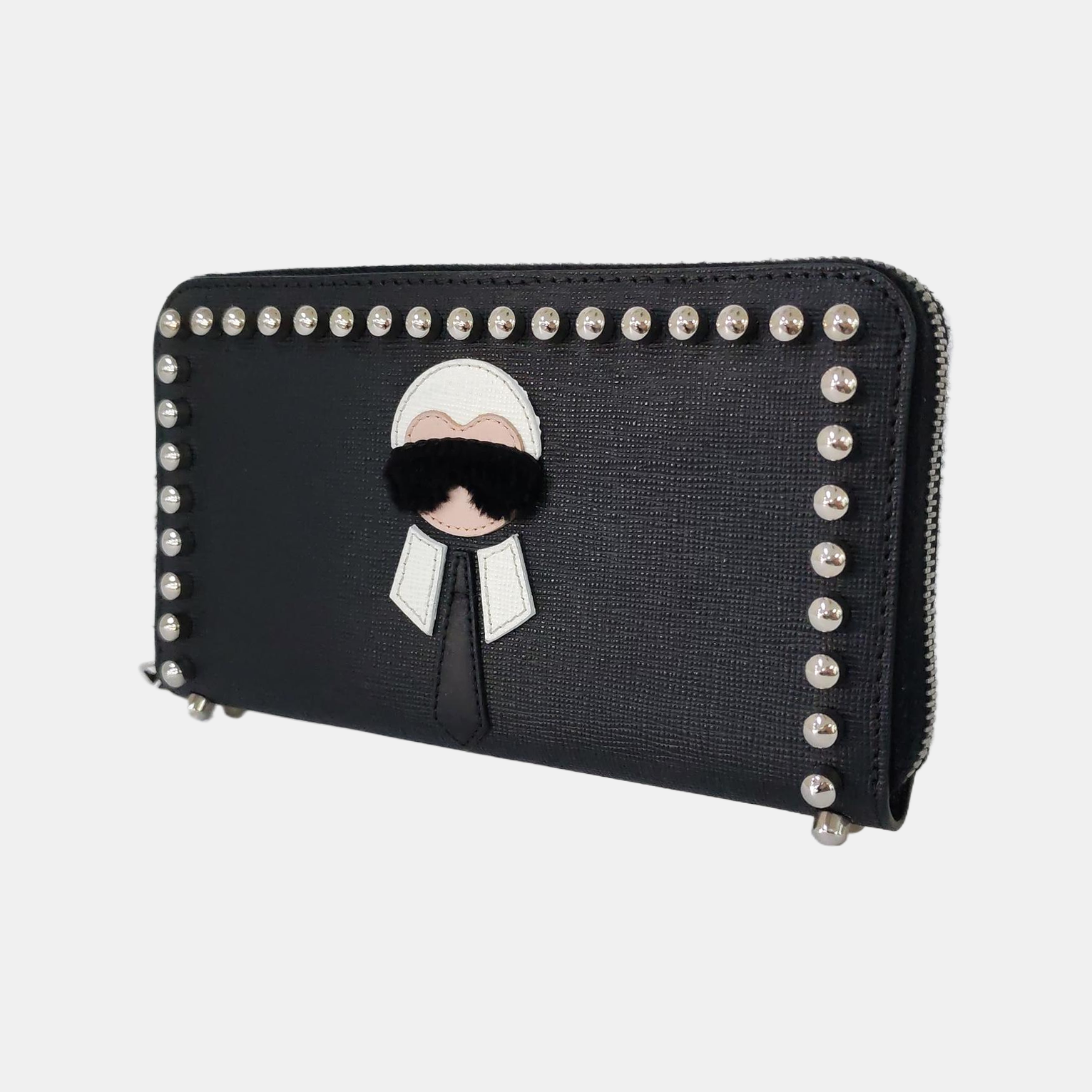 Authenticated pre-owned  Karlito Calfskin Black Wallet - Wallet at Looply