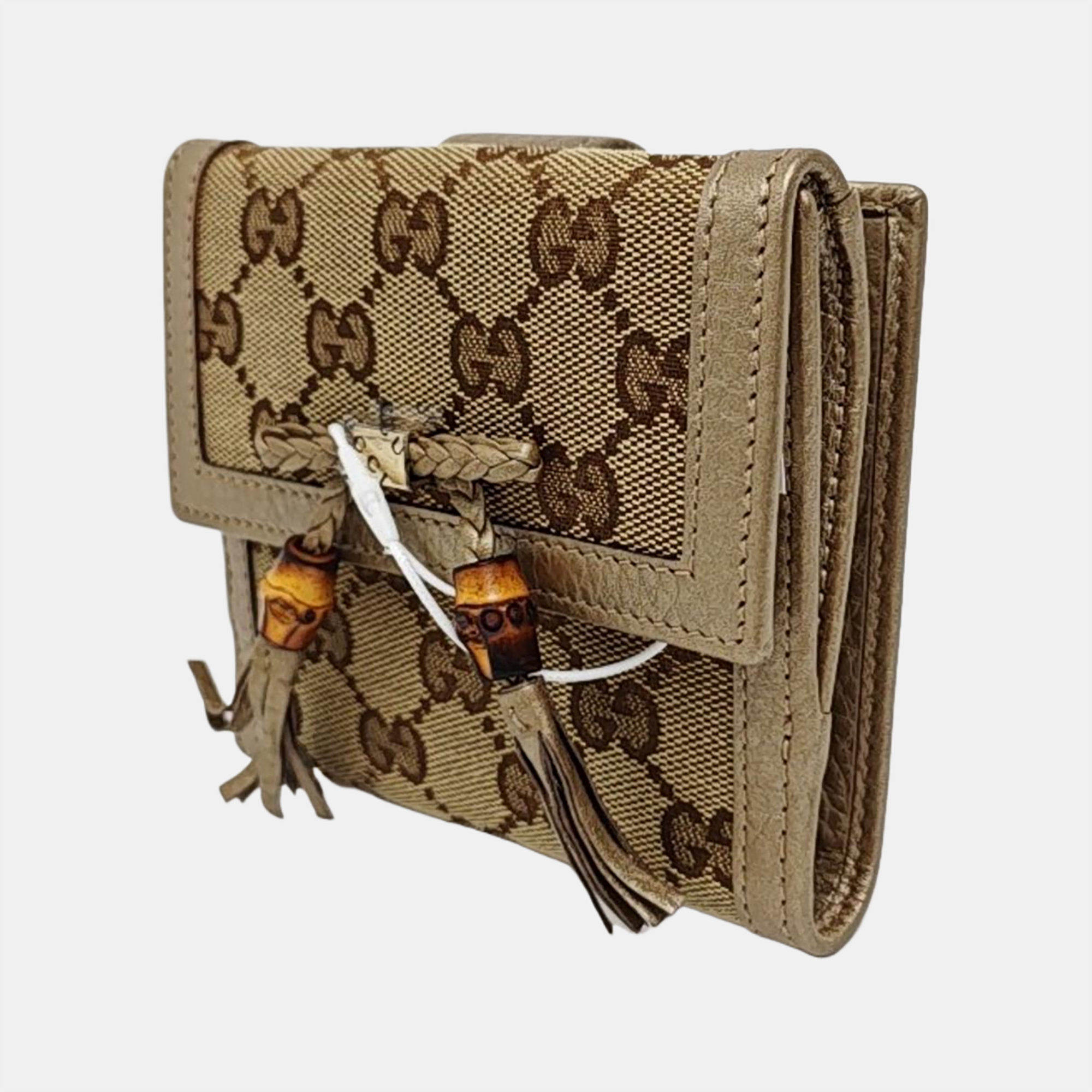 Authenticated pre-owned  Bamboo 1947 Monogram Canvas Beige Wallet - Wallet at Looply