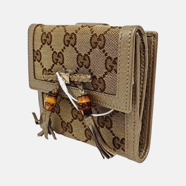 Authenticated pre-owned  Bamboo 1947 Monogram Canvas Beige Wallet - Wallet at Looply