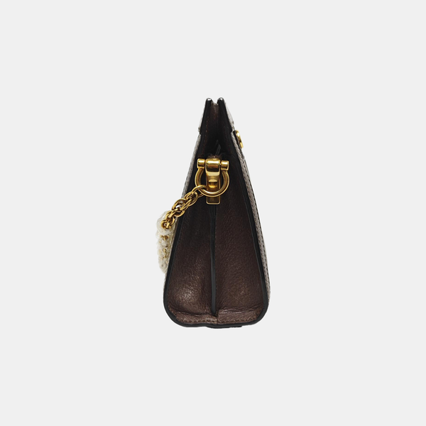 Authenticated pre-owned  Ophidia Small Monogram Coated Canvas Beige - Shoulder Bag at Looply