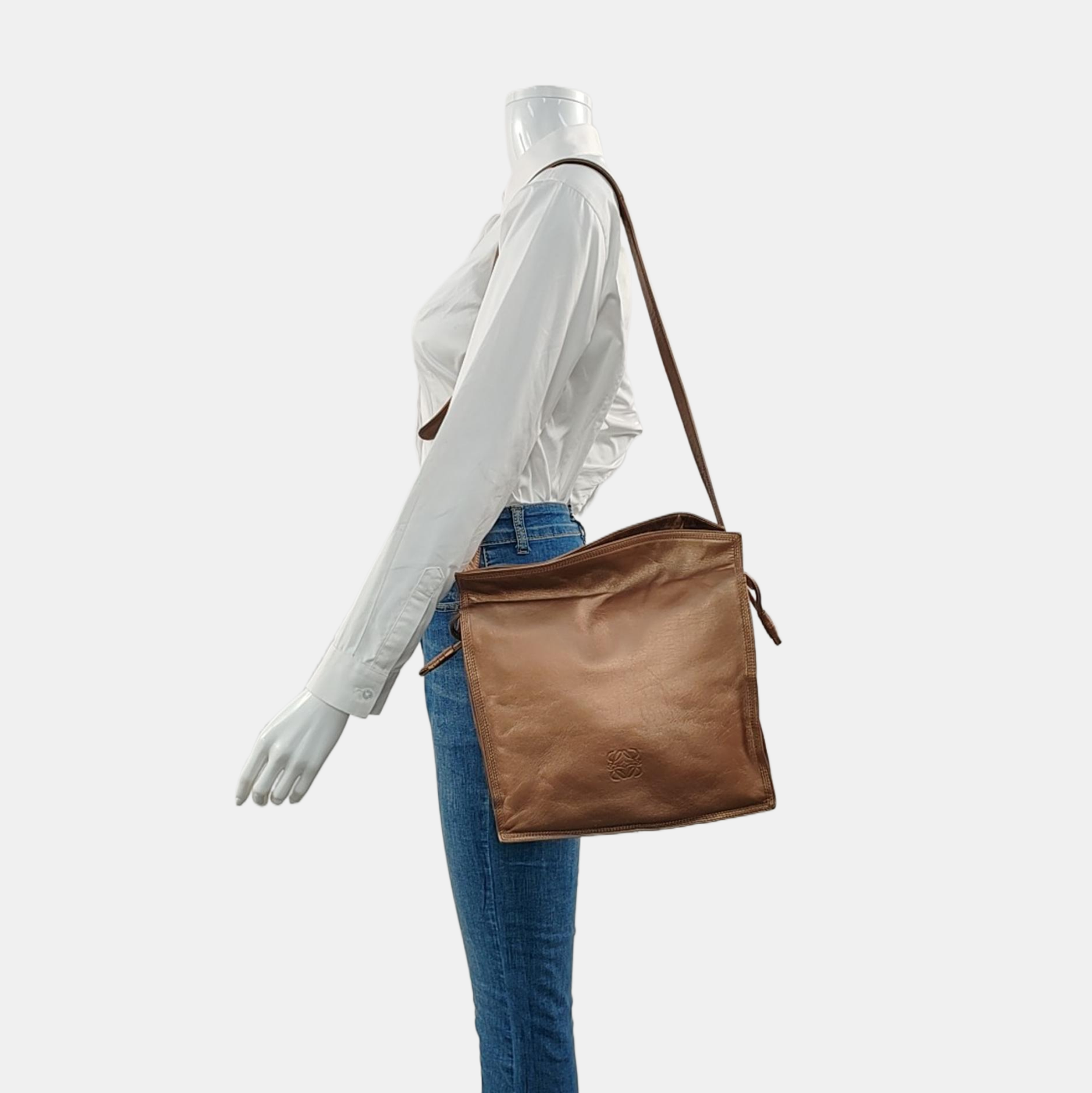 Authenticated pre-owned  Flamenco Xl Calfskin Rose Gold - Shoulder Bag at Looply