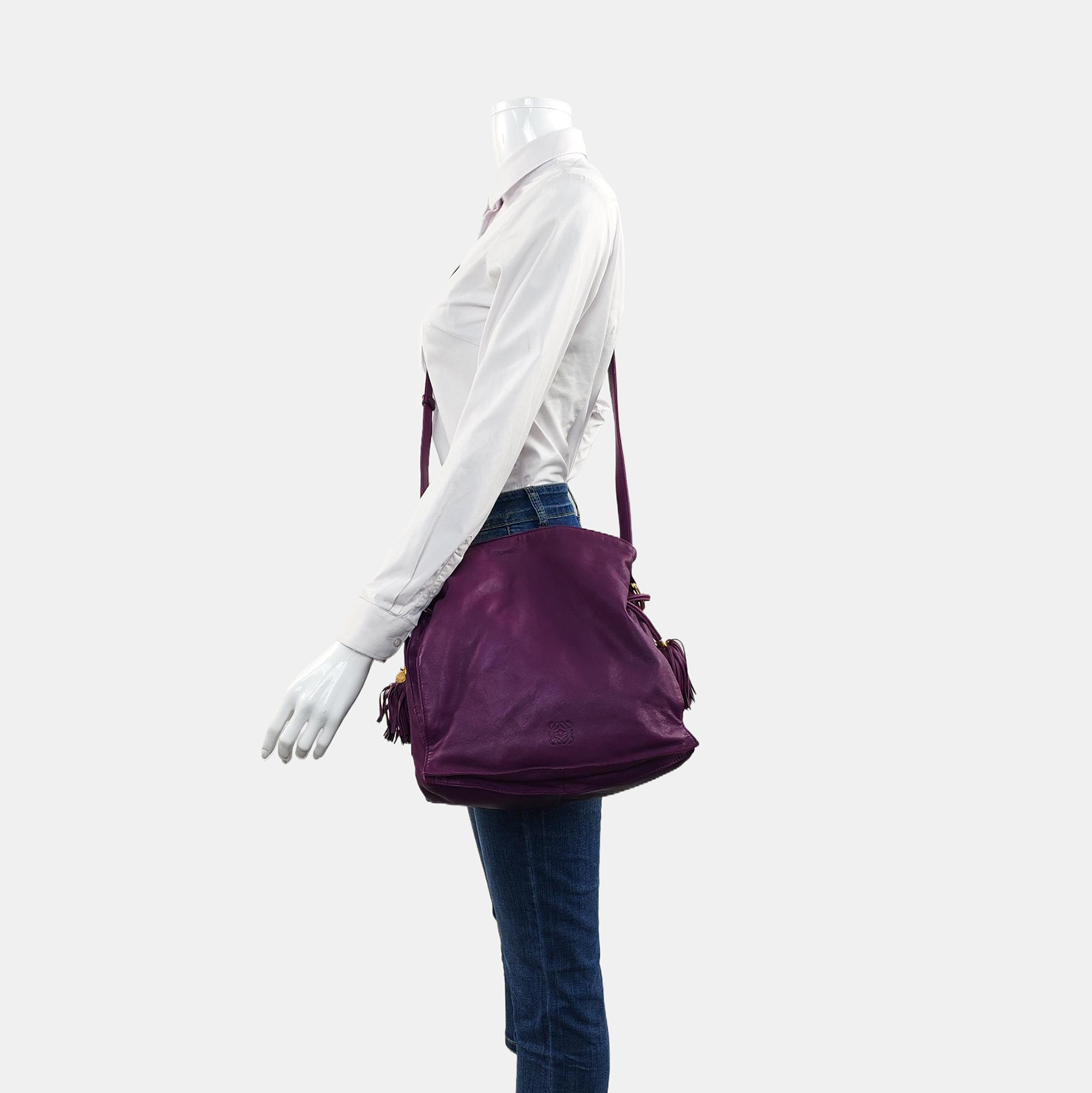 Authenticated pre-owned  Flamenco Lambskin Purple - Crossbody Bag at Looply