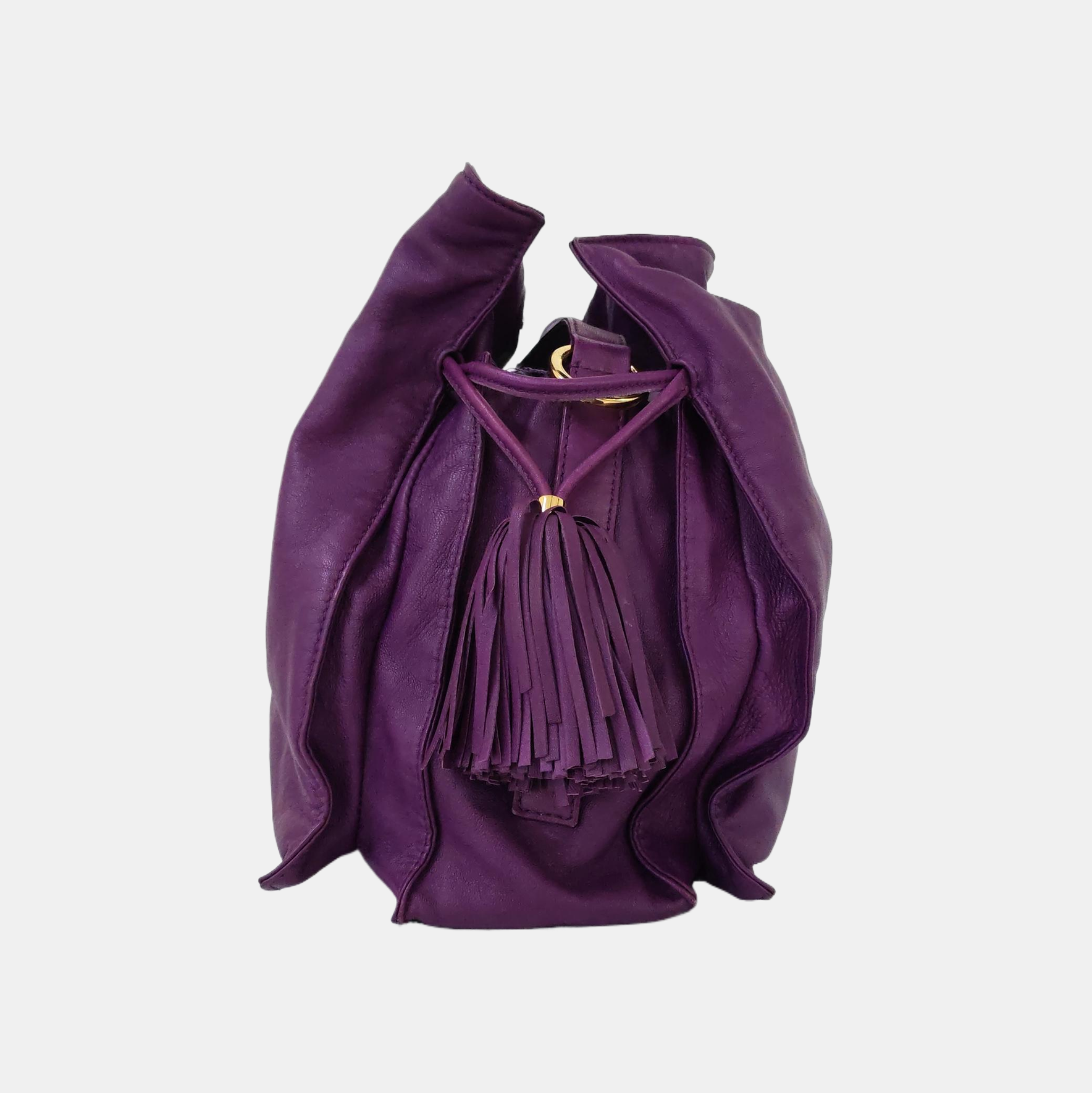 Authenticated pre-owned  Flamenco Lambskin Purple - Crossbody Bag at Looply