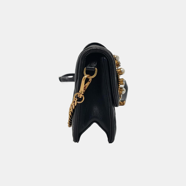 Authenticated pre-owned  Matelassé Lambskin Black - Shoulder Bag at Looply