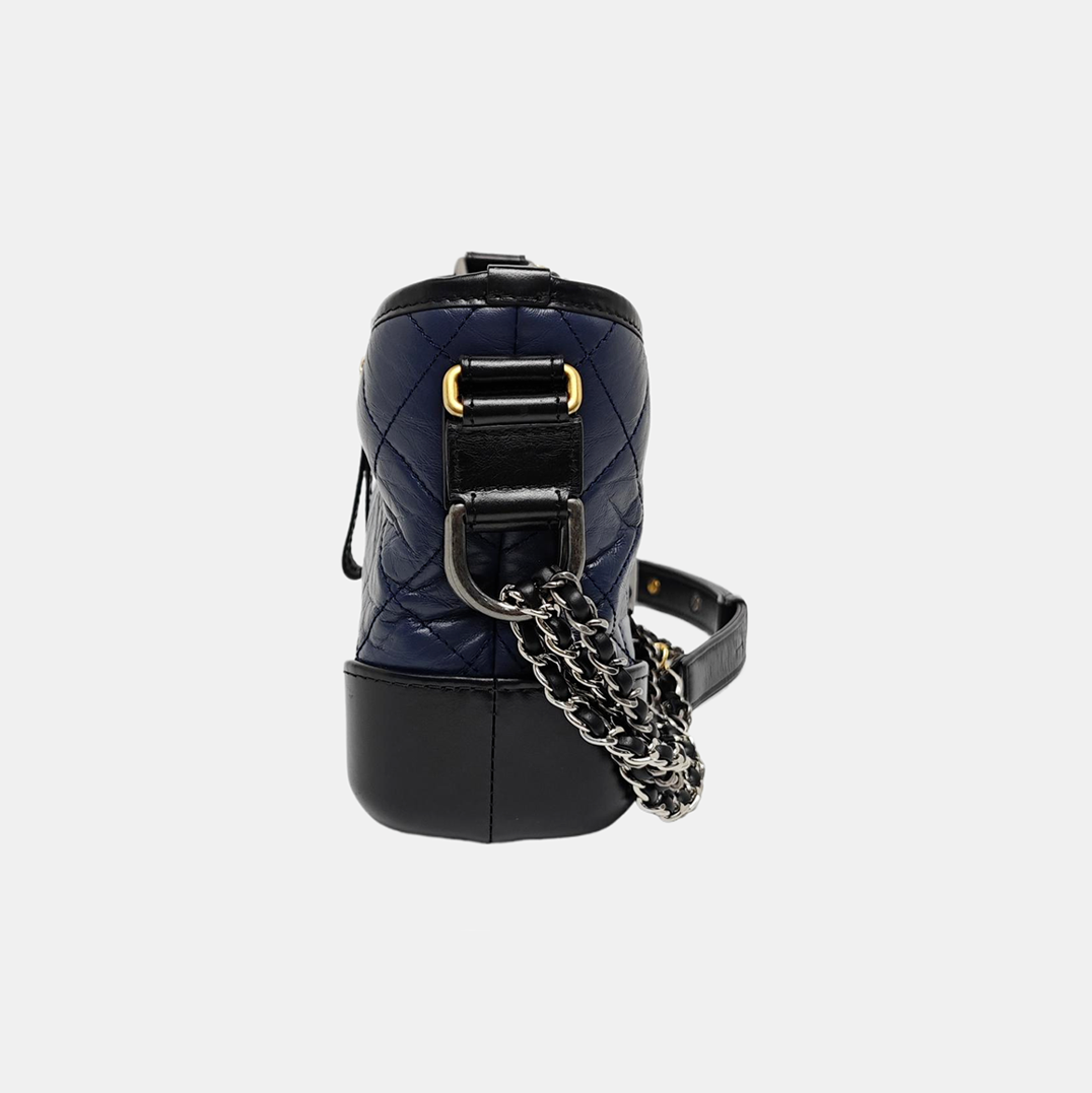 Authenticated pre-owned  Gabrielle Small Calfskin Blue - Shoulder Bag at Looply