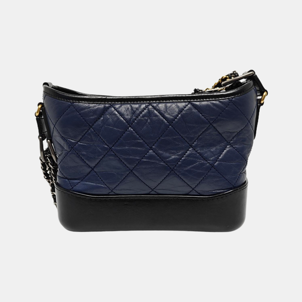Authenticated pre-owned  Gabrielle Small Calfskin Blue - Shoulder Bag at Looply